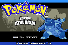 Portada de Pokémon Azul Agua