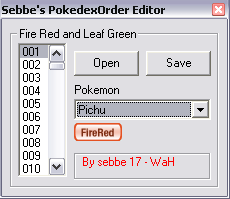 Pokédex Order Editor